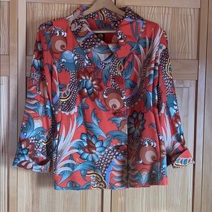 Namba Silk Red Dragon Pattern Jacket